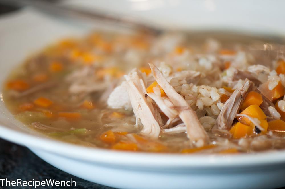 Turkey and Brown Rice soup