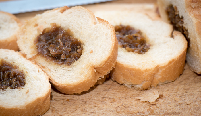 Caramelized Onion Marmalade is a delicious and easy to make appetizer. Spread on toast or even add to French Dip Sandwiches! | The Recipe Wench