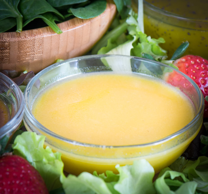 Brighten up your salad with this easy lemon honey and ginger dressing! | The Recipe Wench