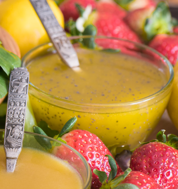 Lemon Poppy Seed Dressing is a sweet-tangy dressing that takes 5 minutes to make. Super fresh and simple! | The Recipe Wench
