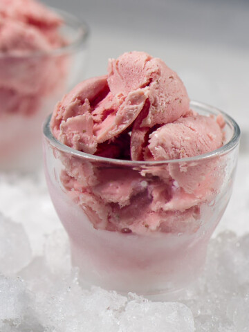 Strawberry Ice Cream - The flavor of summer. Super easy to make - you can even make it in a blender! | The Recipe Wench